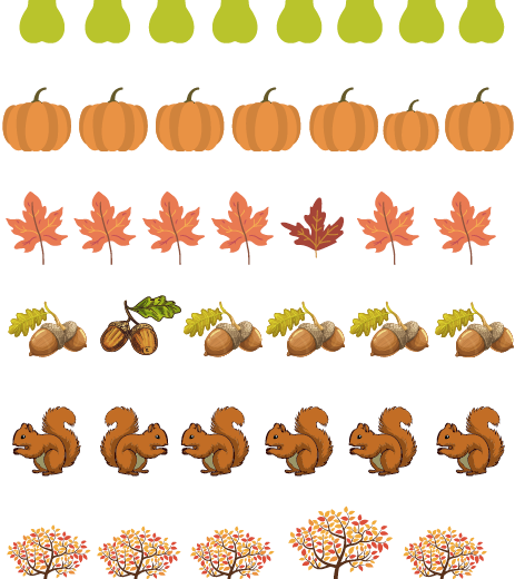 Jesienne karty pracy - zadania