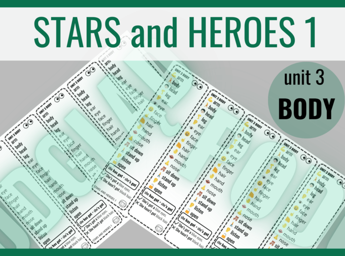 Stars and Heroes 1 unit 3 – zakładki do książki