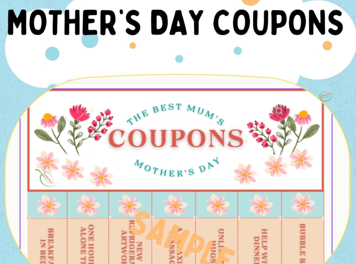 Kupony na Dzień Matki /Mother's Day Coupons Wersja angielska