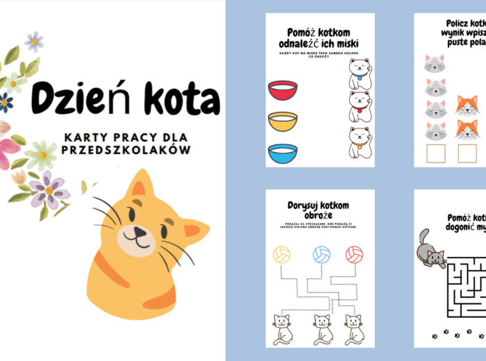 Dzień kota - karty pracy