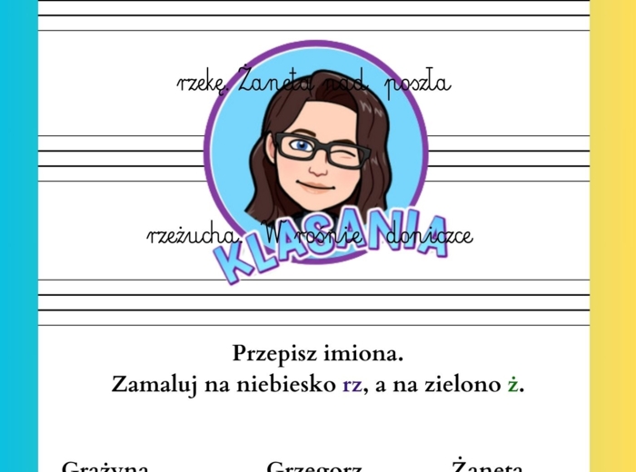 Trzy katy pracy na zajęcia wyrównawcze w klasie 1.