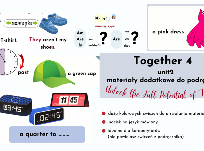 Together 4, unit 2, materiały dodatkowe do podręcznika, what's the time?