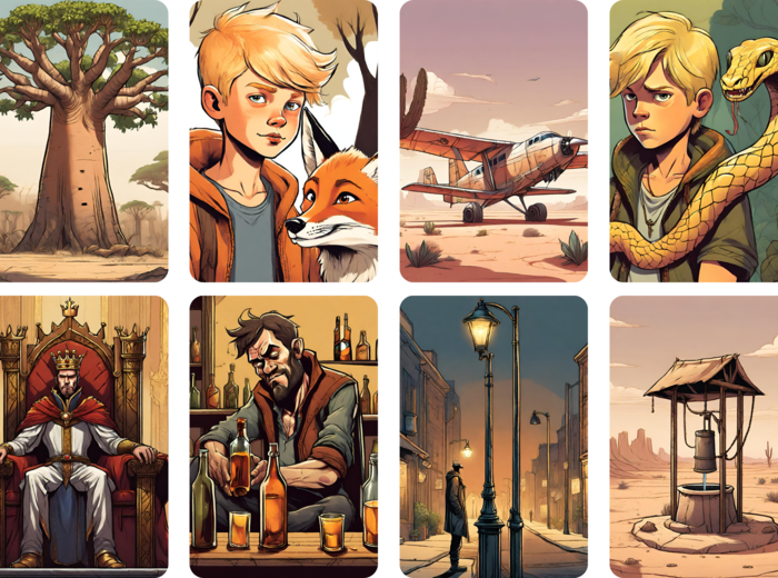 Karty lekturowe dla klas 7-8 (grafika koncepcyjna)