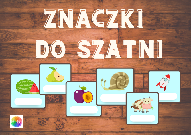 ZNACZKI DO SZATNI - 60 ZNACZKÓW