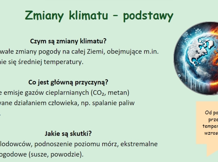 Prezentacja multimedialna o ekologii. Zmiany klimatu. Zanieczyszczenia