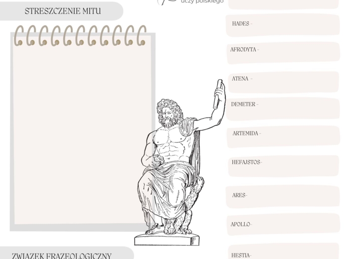 📒Notatnik maturalny mitologia grecka