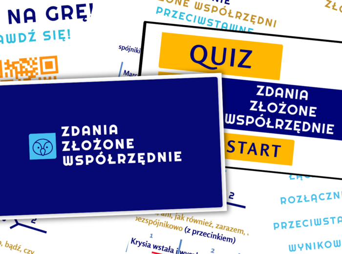 Zdania złożone współrzednie - materiał i gra