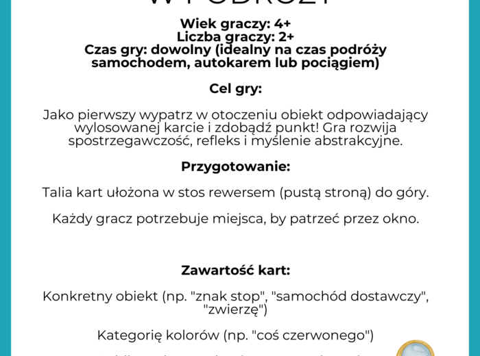 WYPATRZ TO! GRA PODRÓŻNA