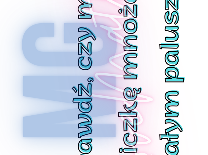 Dzień Tabliczki Mnożenia - napis, dekoracje