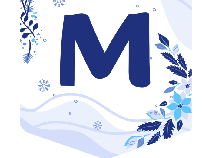 Girlanda, baner "ZIMA 21 grudnia"