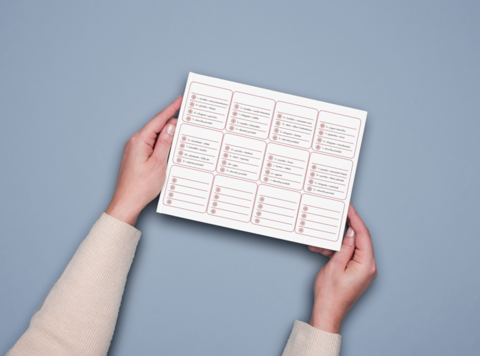 Zakupy po polsku - dopełniacz i mianownik l. mn. rzeczowników - plakat/notatka + lista zakupów (8) w wersji do druku i online