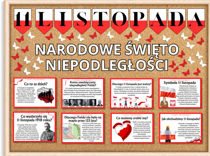 11 LISTOPADA - NARODOWE ŚWIĘTO NIEPODLEGŁOŚCI - gazetka