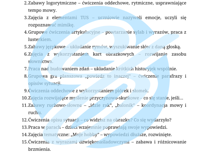 Logopeda w przedszkolu – przykładowe wpisy do dziennika