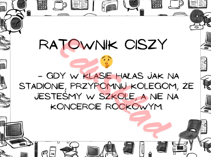 📰 Gazetka „Obowiązki Dyżurnego” 🚨