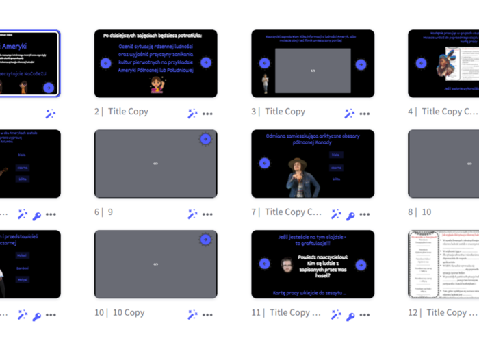 Ludność Ameryk - escape room - lekcja multimedialna - w genial.ly
