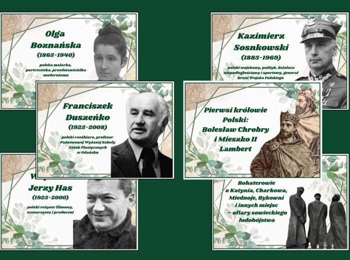 PATRONI ROKU 2025 – gazetka – biblioteka – język polski – 11 stron – wersja 1