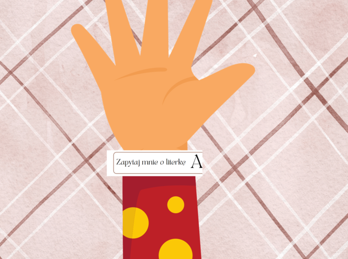 Opaski na rękę angażujące RODZICÓW - zapytaj mnie o literkę...A