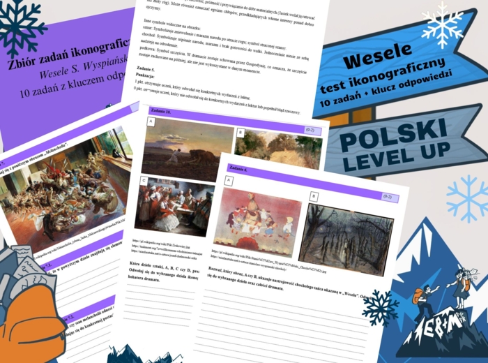 Test ikonograficzny (10 zadań z kluczem odpowiedzi)_Wesele_Polski Level Up