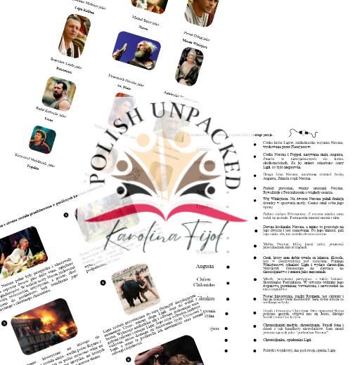 Karta pracy + odpowiedzi do filmu "Quo vadis" w reż. Jerzego Kawalerowicza