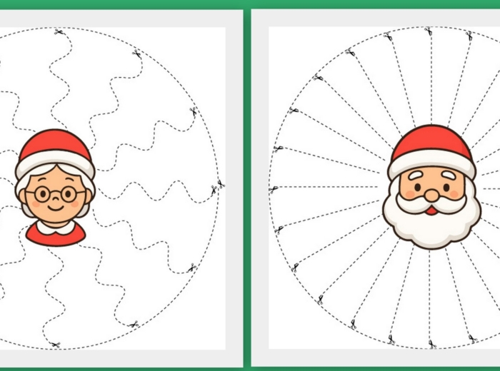 Wycinanki po śladzie świąteczne (pdf i jpg -a4)
