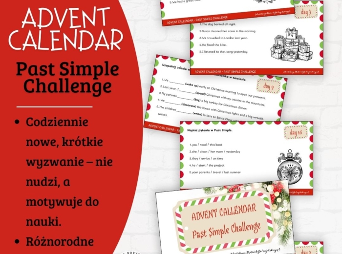ADVENT CALENDAR – PAST SIMPLE CHALLENGE