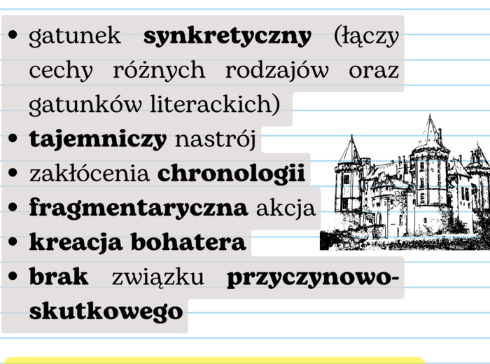 Notatka wklejka gatunek POWIEŚĆ POETYCKA