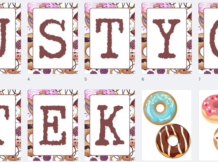 Tłusty czwartek - napis girlanda