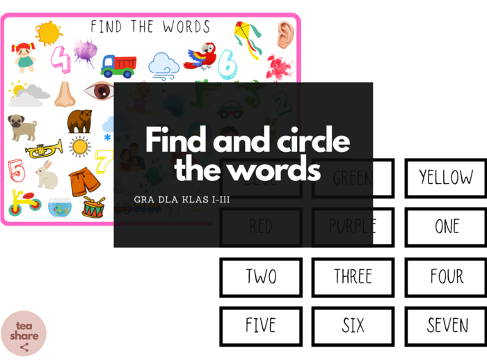 Find the word game - gra dla klas I-III