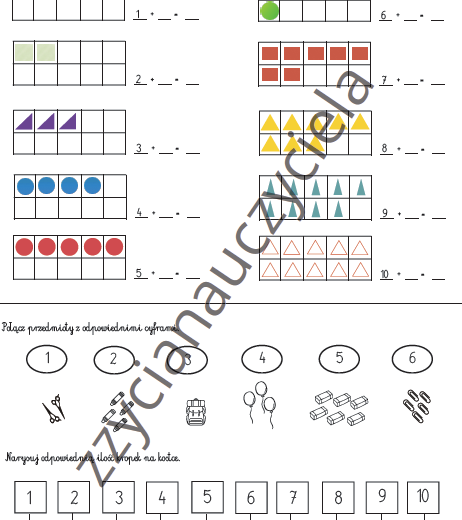 Dodawanie i odejmowanie do 10