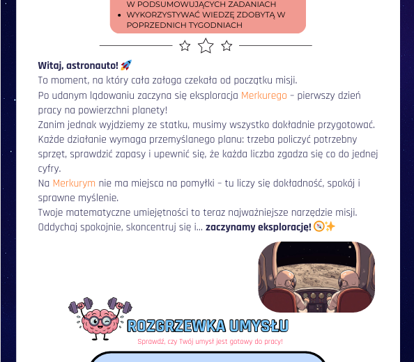 System dziesiętny, jednostki długości, masy, monetarne, kalendarz i czas | Klasy 4-6 | 5 dni zadań | Tydzień 4 misjiThinkRocket