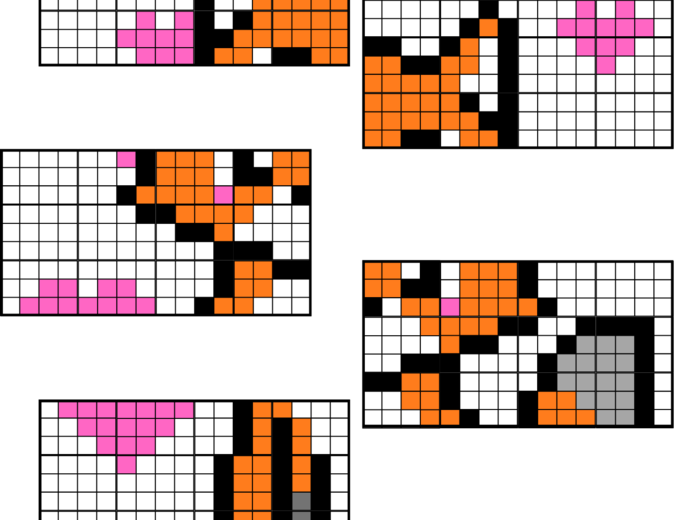 Własności liczb naturalnych - powtórzenie. Klasa 5. Kolorowanka XXL (nonogram)