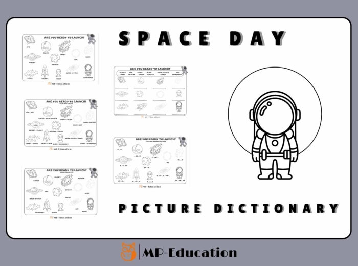 Space Day - Dzień Kosmosu - Słowniczki obrazkowe