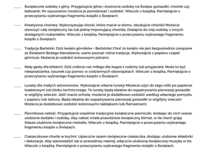 Kalendarz adwentowy. 30 zadań do druku dla dzieci (i rodziców)