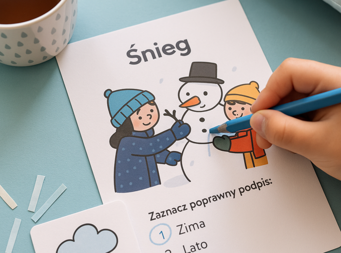 Zestaw kart pracy „Pogoda w obrazkach”