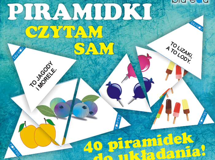Piramidki CZYTAM SAM sylaby otwarte