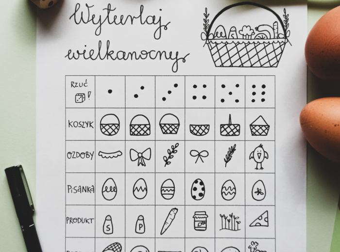 WIELKANOC - gra "Wyturlaj wielkanocny koszyczek"