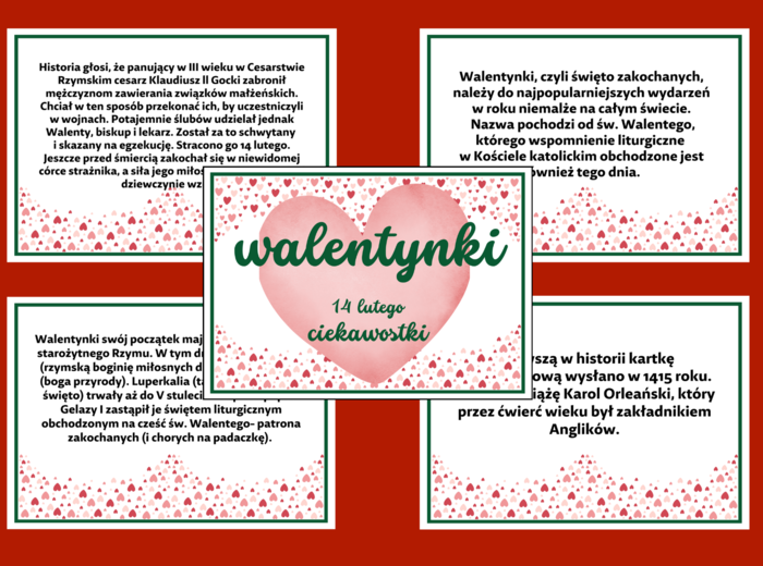 WALENTYNKI – gazetka – biblioteka – świetlica – 15 stron – wersja 3