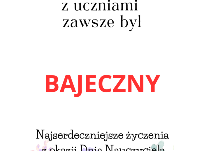 Dzień Edukacji Narodowej