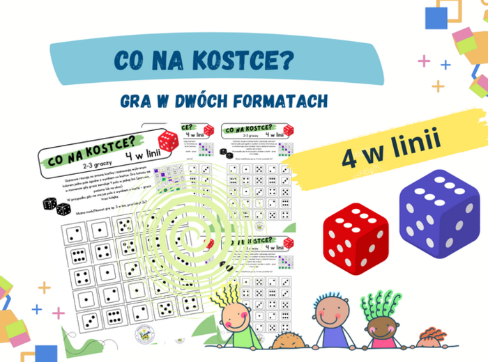 Co na kostce? - gra planszowa, 4 w linii