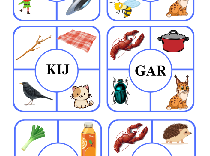 ZESTAW DO NAUKI CZYTANIA - trzyliterowy