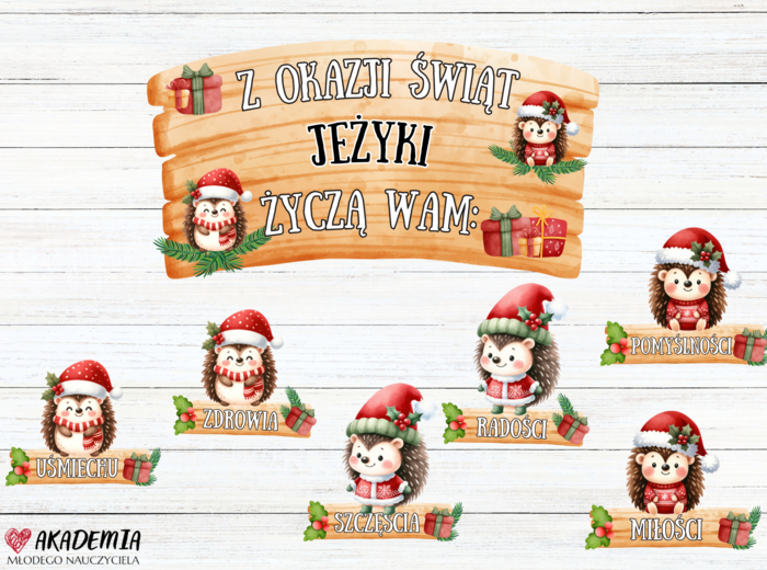 Życzenia świąteczne od grupy "Jeżyków"