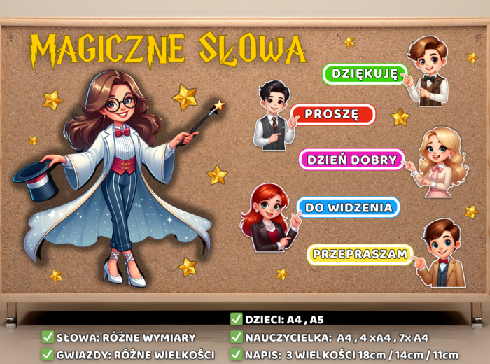MAGICZNE SŁOWA 2 – Dekoracja/gazetka