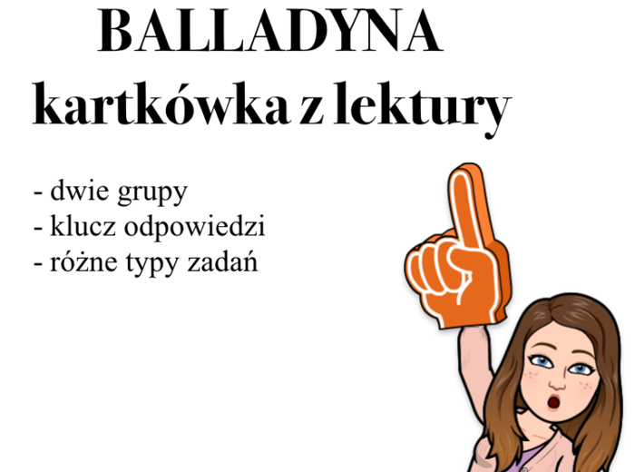 Balladyna - kartkówka z lektury