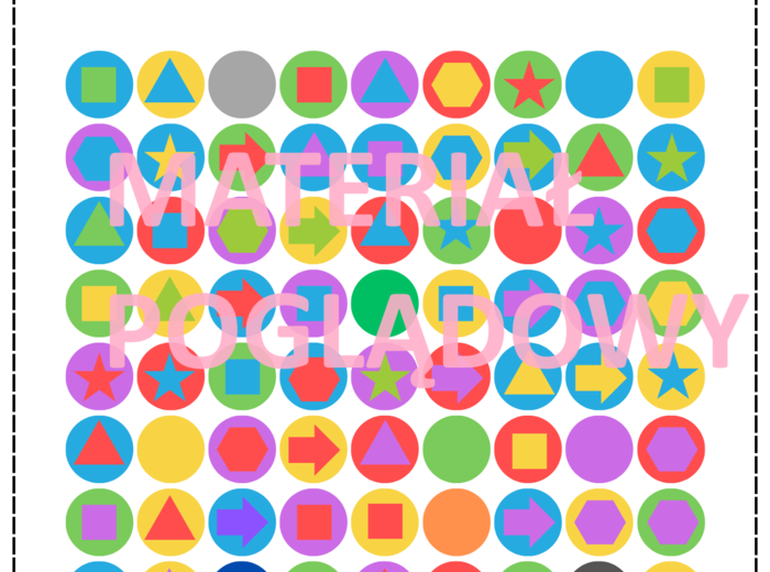 Ćwiczenia na koncentrację. Znajdź dwie.... Dzień Kropki