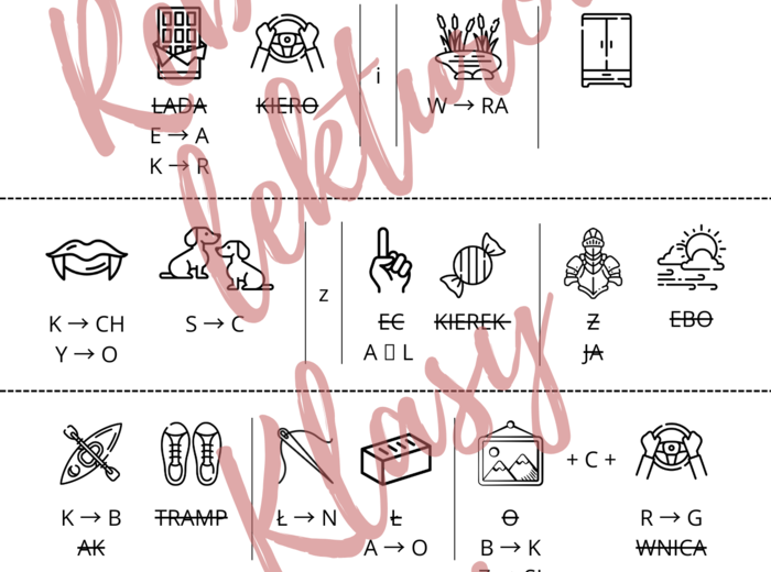 Rebusy lekturowe (klasy 4-6) *NOWA PODSTAWA*