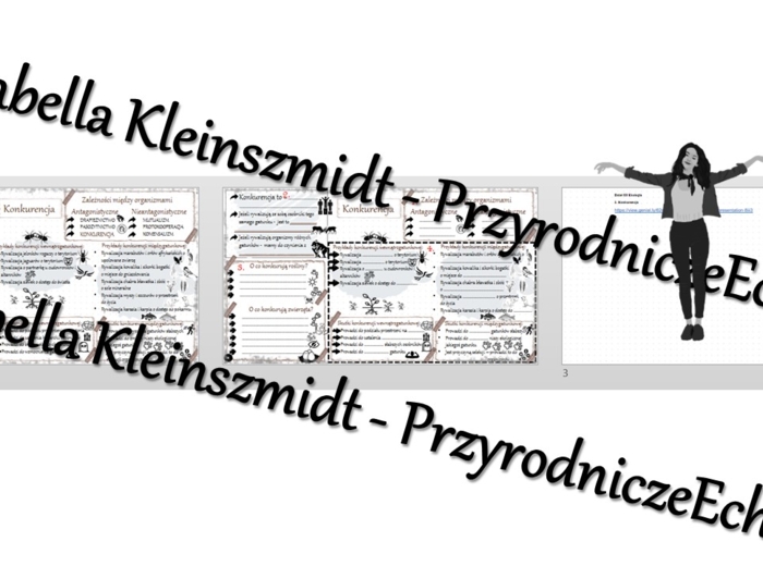 Minizestaw na temat „Konkurencja” – sketchnotka + karta pracy w power point + gratisowy link do prezentacji multimedialnej niekomercyjnej wykonanej w genial.ly do indywidualnego pobrania i użycia do celów niekomercyjnych. Biologia 8; „Ekologia”
