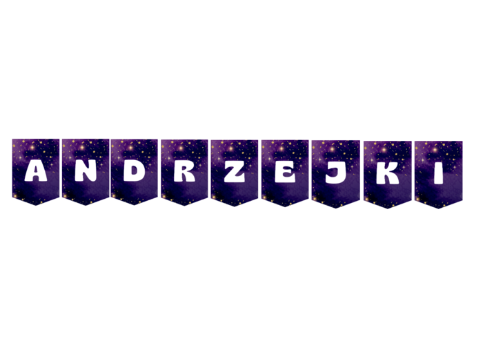Girlanda, baner "ANDRZEJKI"