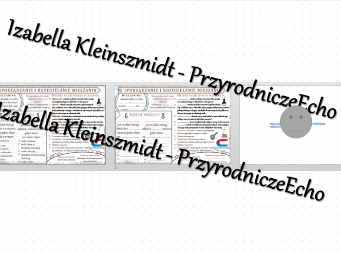 Minizestaw na temat „Sporządzenie i rozdzielanie mieszanin” – sketchnotka + karta pracy w power point + gratisowy link do prezentacji multimedialnej niekomercyjnej wykonanej w genial.ly do indywidualnego pobrania i użycia do celów niekomercyjnych. Chemia