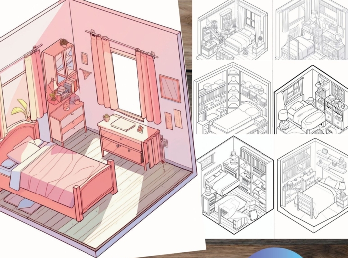 Kolorowanka 3D 200 stron