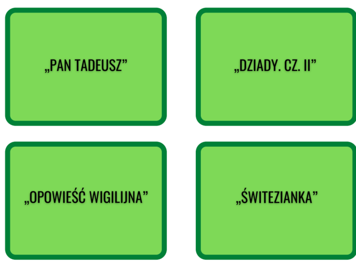 Lekturowe karty do gry - powtórka do egzaminu ósmoklasisty